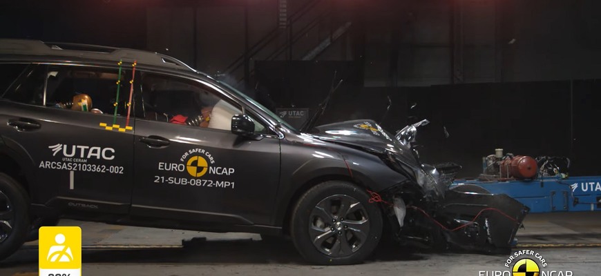 Subaru Outback Euro NCAP test: nová generácia dosiahla vynikajúci výsledok