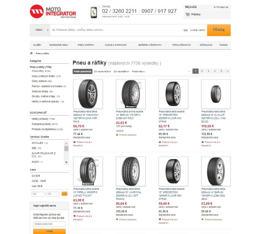 www.motointegrator.sk ma v ponke viac nez 6700 velkosti pneumatik