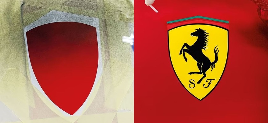 Emblém Ferrari na blatník namaľujú aj ručne, každý vzniká jeden deň