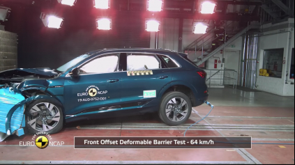 AUDI E-TRON EURO NCAP TESTY ZVLÁDLO PODĽA OČAKÁVANIA