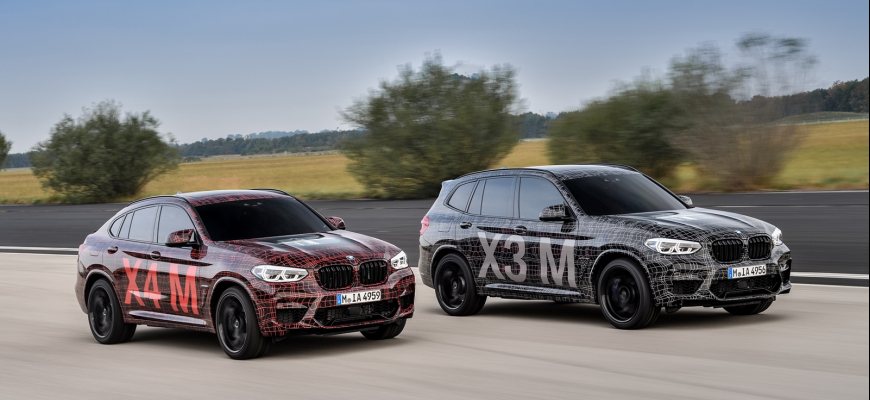 BMW X3 M a X4 M testujú na Nürburgringu