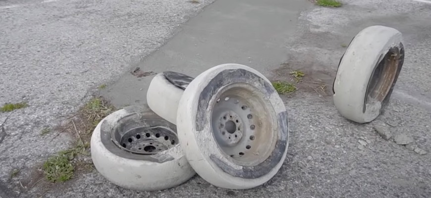 Čo sa stane, ak na auto nasadíte betónové pneumatiky?
