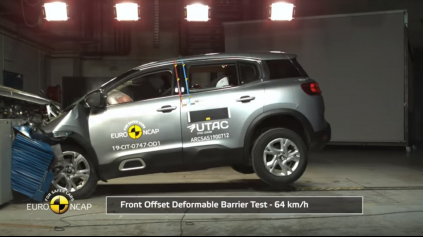 CITROEN C5 AIRCROSS EURO NCAP ZVLÁDOL NA 4 AJ 5 HVIEZDIČIEK