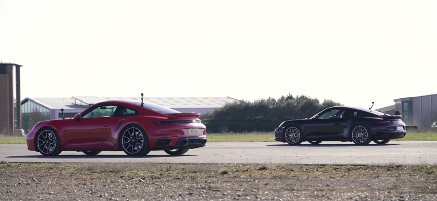 Drag race Porsche 911 Turbo S proti predchodcovi