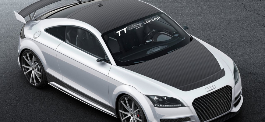 Koncept Audi TT Ultra Quattro - kilá dolu, výkon hore