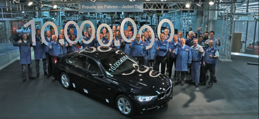 V Mníchove vyrobili BMW 3 Sedan s číslom 10 000 000