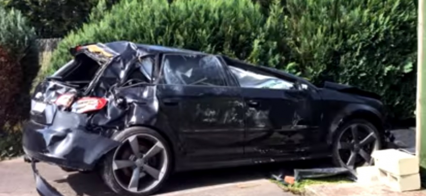 Spoznáte Audi RS3 po nehode v rýchlosti nad 200 km/h? Video z nehody je hrozivé!
