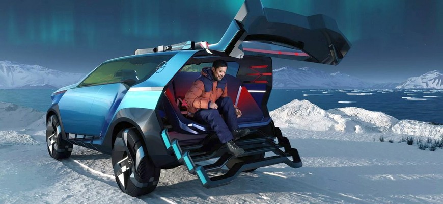 Nový batériový koncept Nissan Hyper Adventure chce dodávať energiu do elektrickej sústavy