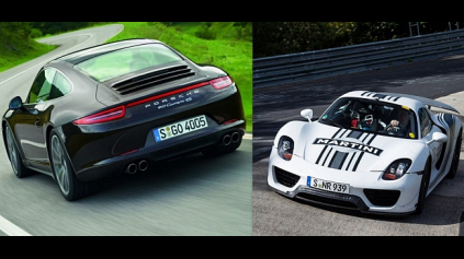 PORSCHE CARRERA S 991 A 918 SPYDER DALI NURBURGRING ZA 7:37,9 A 7:14