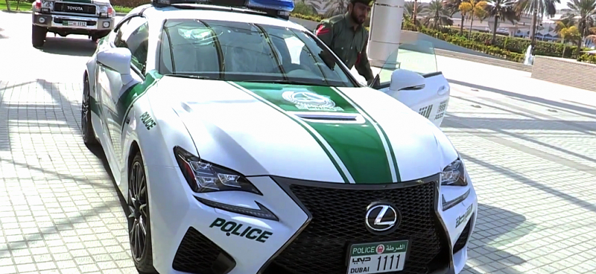 Ostatný prírastok najexkluzívnejšej policajnej eskadry sveta z Dubaja je Lexus RC F
