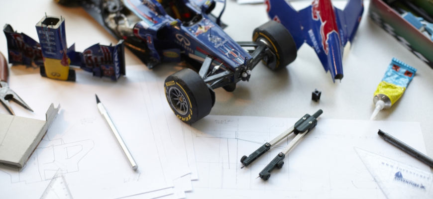 Od papierových modelov k práci snov v Red Bull Racing