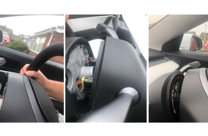 TESLE MODEL 3 ODPADOL VOLANT PRIAMO POČAS JAZDY!  AUTO BOLO PRITOM NOVÉ