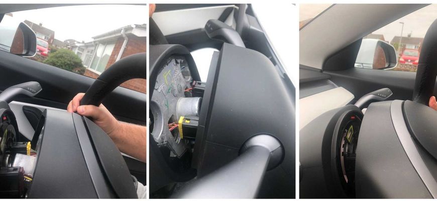 Tesle Model 3 odpadol volant priamo počas jazdy!  Auto bolo pritom nové