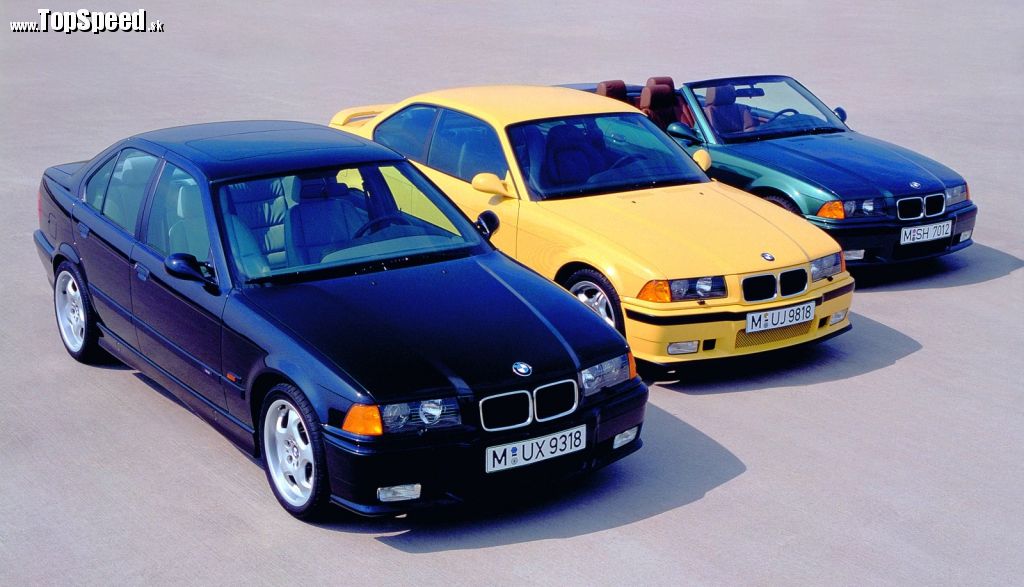 BMW M3 E36 sedan, coupé, cabrio z roku 1995