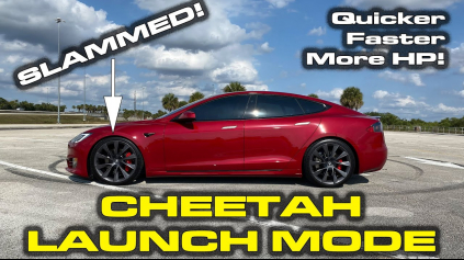 Tesla Model S dostala update, po ňom dá v cheetah mode 100 km/h za 2,5 s
