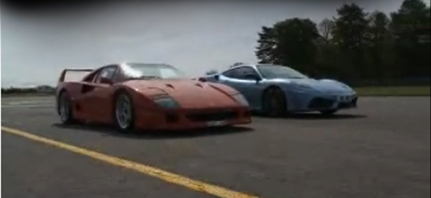 Video: Ferrari F40 vs. Ferrari F430 Scuderia