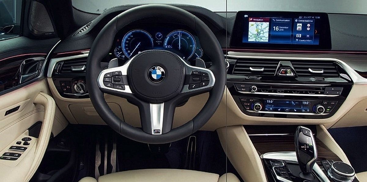 nové 2017 BMW radu 5 G30 interiér