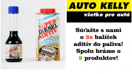 SÚŤAŽ O ADITÍVA DO PALIVA! V HRE SÚ 3 BALÍČKY, TEDA 9 PRODUKTOV