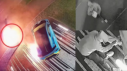 MENTÁLNE SLABŠÍ PYROMAN ZAPÁLIL V PRAHE LAMBORGHINI HURACÁN STO. VZBĹKOL SPOLU S AUTOM