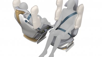 Ako vyzerajú sedadlá budúcnosti s integrovanými pásmi a airbagmi?