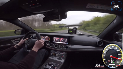 ZRÝCHLENIE MERCEDES-AMG E63 S NA MAXIMÁLKU CEZ 300 KM/H