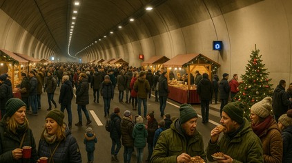 VIANOČNÉ TRHY V TUNELI VIŠŇOVÉ: POZRITE SI TUNEL TAK, AKO HO UŽ VIAC NEUVIDÍTE!