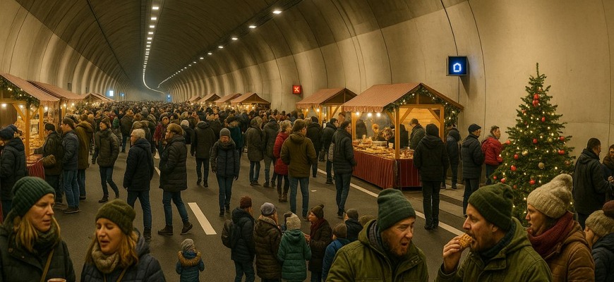 Vianočné trhy v tuneli Višňové: Pozrite si tunel tak, ako ho už viac neuvidíte!
