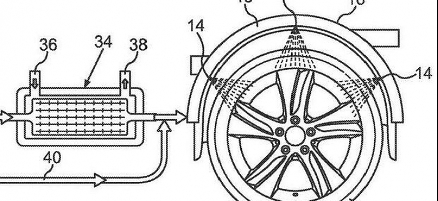 Mercedes vymyslel chladenie pneumatík vodou. Nezníži to trakciu? Systém už patentovali.