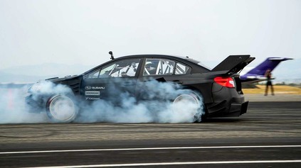 Toto šialené Subaru Impreza WRX STI bude náčiním Travisa Pastranu v novej Gymkhane