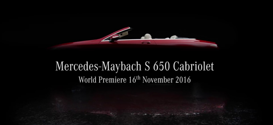 Mercedes Maybach odhalí luxusný kabriolet S650