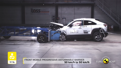 Elektromobil Mazda MX-30 Euro NCAP testy zvládol na 5 hviezdičiek
