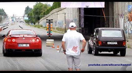 Lada Niva vs. Nissan GT-R v šprinte! Výsledok vás prekvapí