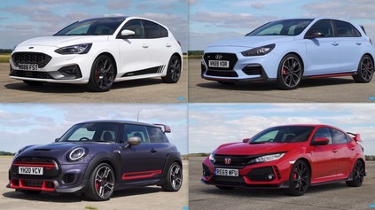 DRAG RACE HONDA CIVIC TYPE R PROTI MINI GP, HYUNDAI I30 N A FOCUS ST