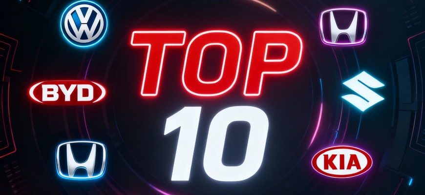 TOP 10 najpredávanejšie automobilové značky 2025: Kto stúpa a naopak padá?