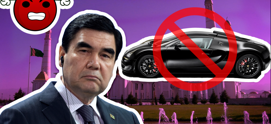 V Turkménsku zakázali čierne autá