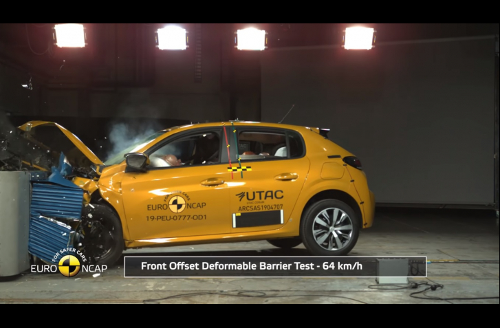 AJ PEUGEOT 208 EURO NCAP PREŠIEL 