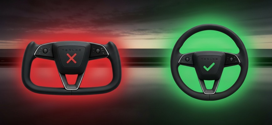Zakážu volant v štýle Tesly? Je nebezpečný?