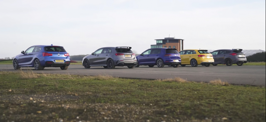 Šprint S3 a M140i a Focus RS a A35 AMG a Golf R