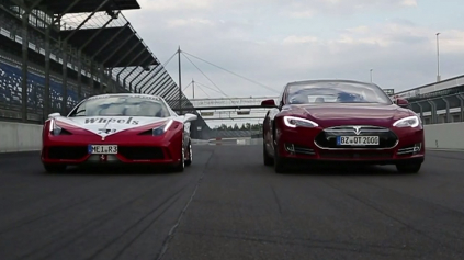 Tesla Model S P85D vs. Ferrari 458 Speciale