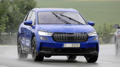 Elektrické SUV Škoda Enyaq iV opäť zachytili počas testov. Produkcia sa začne už koncom roka 2020