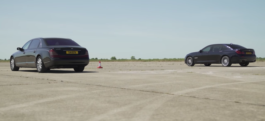 Drag race Maybach vs BMW 760Li: preteky luxusu