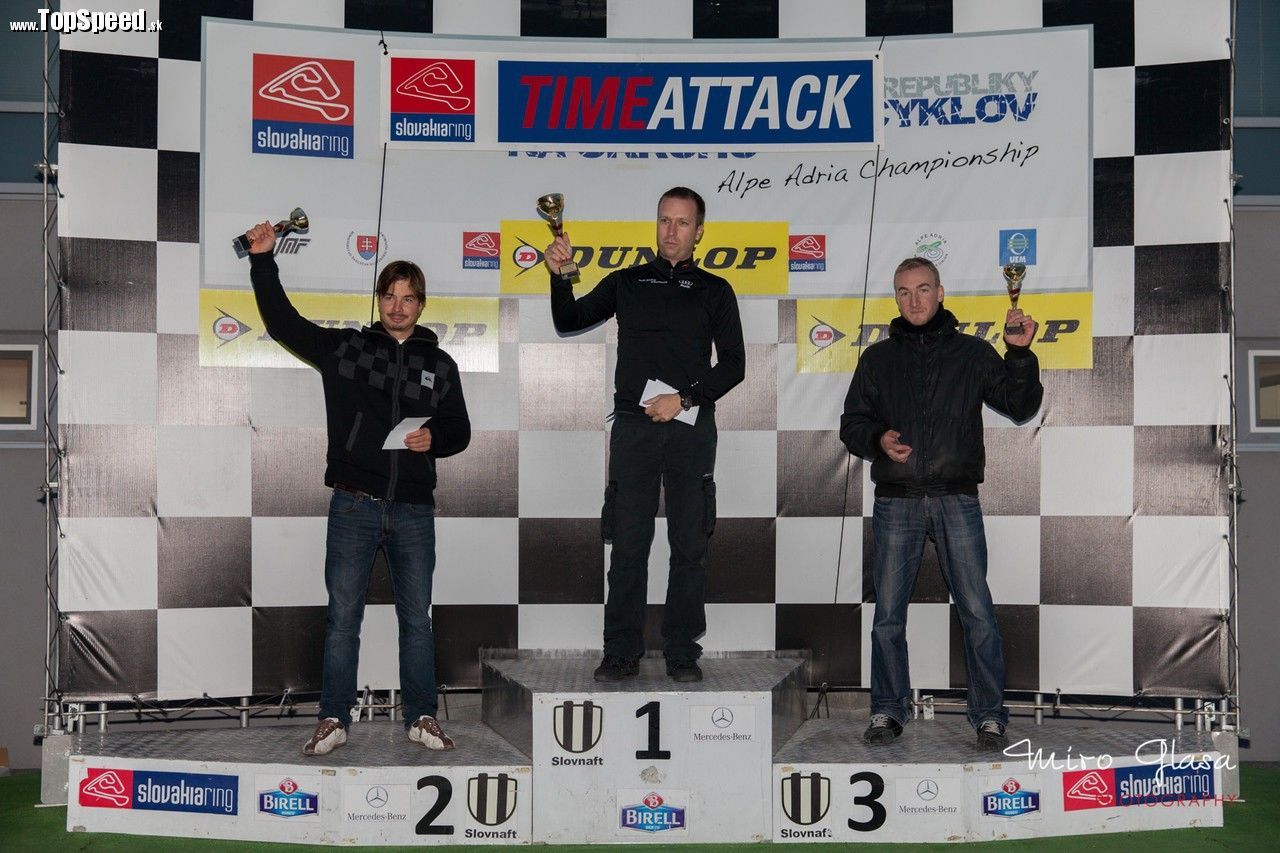 Najrýchlejší v kategórii S4 nad 2000 ccm: I. Tomáš Polerecký, II. Martin Mázik, III. Luboš Mistrík,