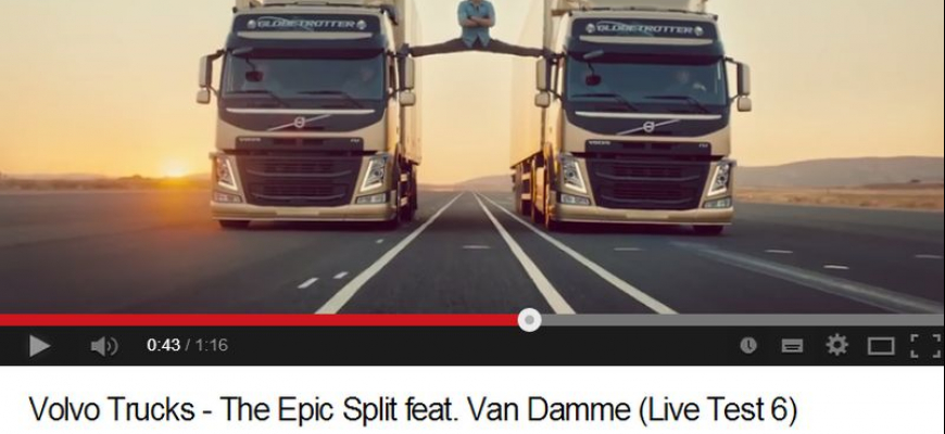 PARÓDIE a Rozštep Van Damme na Volve je najsledovanejšia auto reklama na youtube
