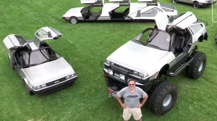 DeLorean ako Monster Truck, limuzína, či dokonca vznášadlo?