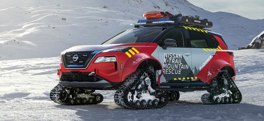 Nissanu už nestačia bežné cesty. S modelom X-Trail Mountain Rescue vyráža na zjazdovky