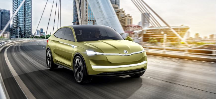 Elektrická Škoda VisionE nepotrebuje kábel. Je to Kodiaq Coupé?