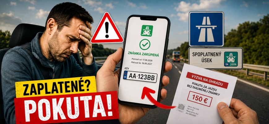 Pokuta za diaľničnú známku môže prísť aj po zaplatení. Na toto si dajte pozor!