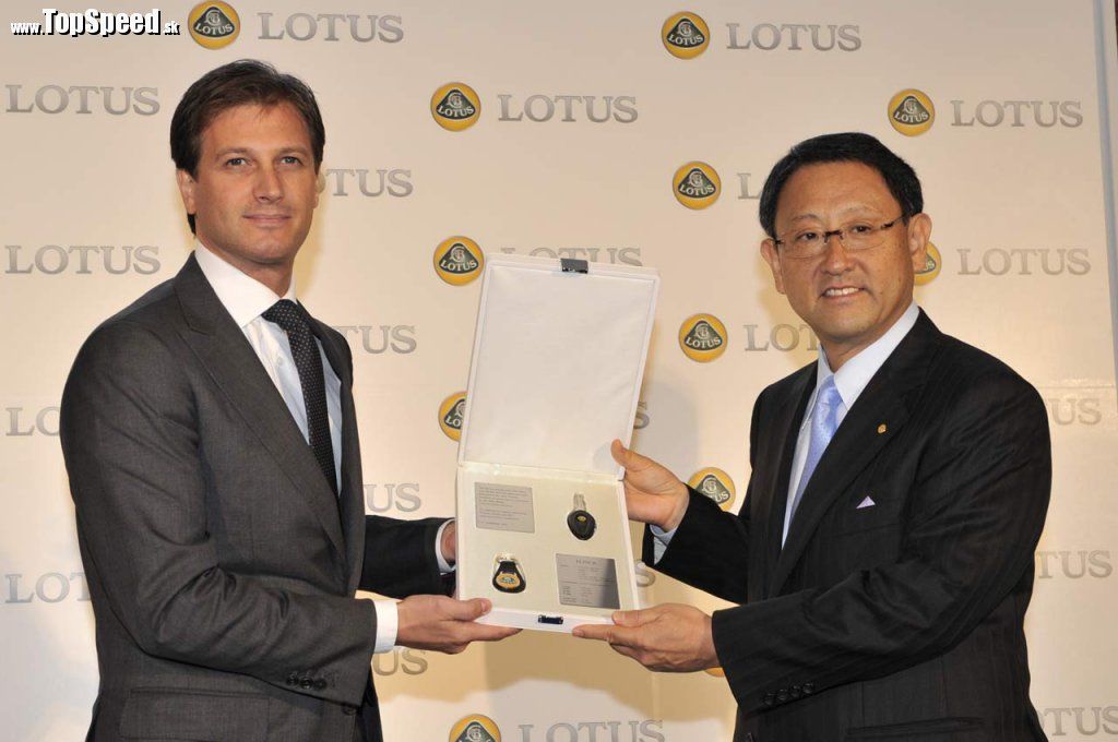 Šéf Lotus, Dany Bahar, a šéf Toyoty Akio Toyoda