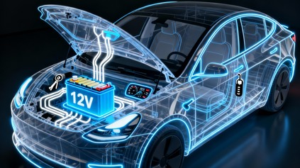 VIETE, PREČO MAJÚ ELEKTROMOBILY 12-V BATÉRIU? MALÁ, ALE STÁLE NEVYHNUTNÁ