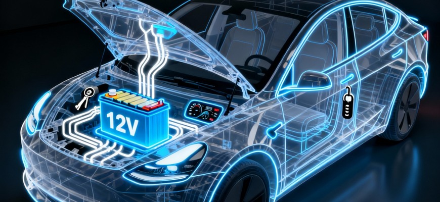 Viete, prečo majú elektromobily 12-V batériu? Malá, ale stále nevyhnutná